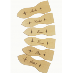 Spatule a raclette gravé