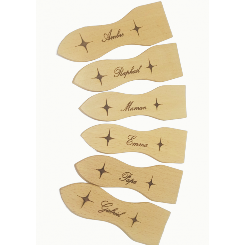 Spatule a raclette gravé