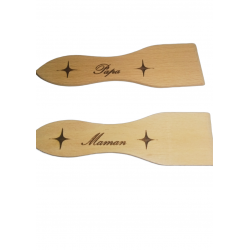 Spatule a raclette gravé