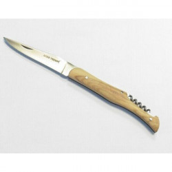 Couteau pliant manche bois rustik tire bouchon 12 cm